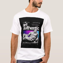 Camiseta Gráfica Masculina Estátua Grega Synthwave