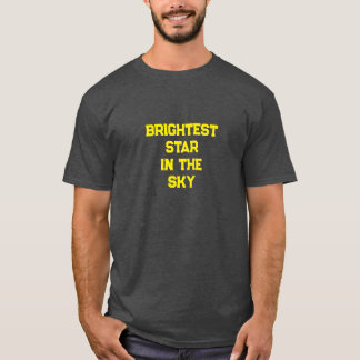 Camiseta gráfica masculina Estrela Mais Brilhante