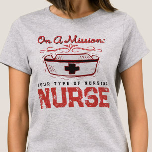 Camiseta Gráfica Médica de Enfermeira Vocacional L