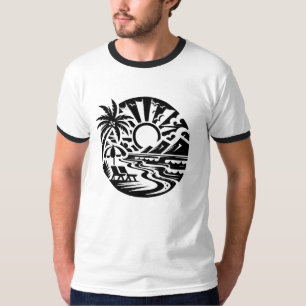 Camiseta Gráfica Minimalista de Streetwear