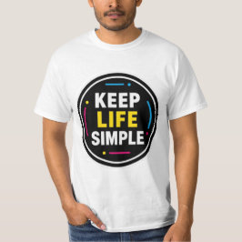 Camiseta Gráfica Minimalista 'Mantenha a Vida Simp