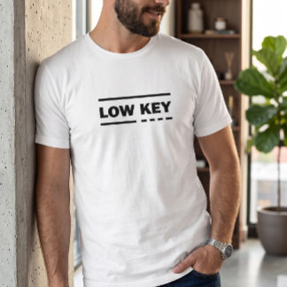 Camiseta Gráfica Minimalista Masculina 'Low Key' |