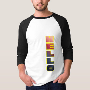 Camiseta Gráfica Moderna Olá Vertical