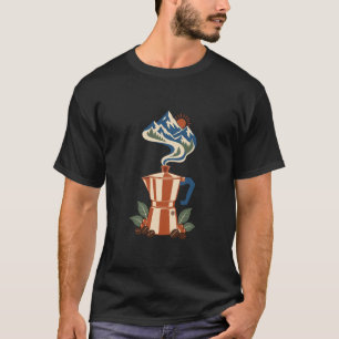 Camiseta Gráfica Moka Pot Alpine Sunrise