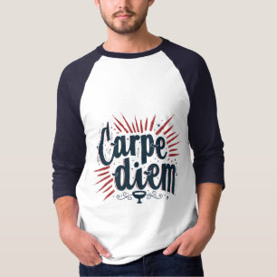 Camiseta Gráfica Motivacional Carpe Diem