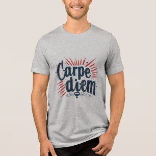 Camiseta Gráfica Motivacional Carpe Diem