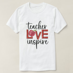 Camiseta Gráfica Motivacional de Amor de Professor