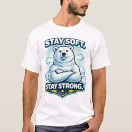 Camiseta Gráfica Motivacional de Animal Fofo Força
