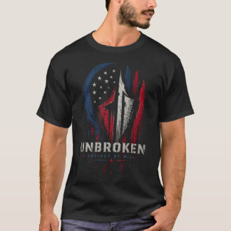Camiseta Gráfica Motivacional Patriota Guerreiro