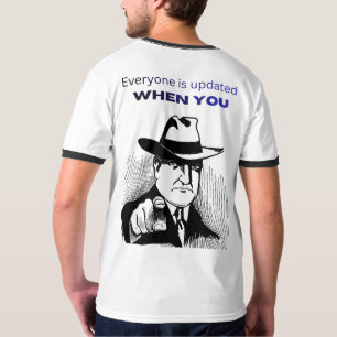 Camiseta Gráfica Mysterious Detective Noir