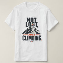 Camiseta Gráfica Não Estou Perdido, Estou Subindo