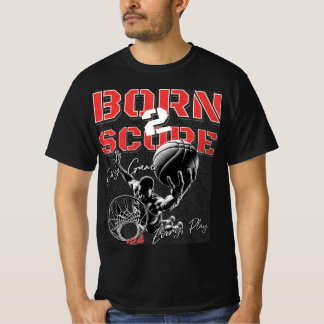 Camiseta Gráfica nascer-Pontuação de Basquete