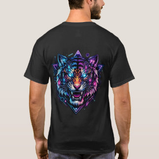 Camiseta Gráfica NeonClaw Cyber Tiger