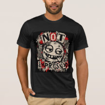 Camiseta Gráfica Not Impressed 90s Grunge