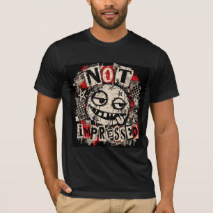 Camiseta Gráfica Not Impressed 90s Grunge