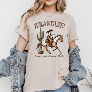 Camiseta Gráfica Ocidental - Domando Crianças