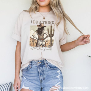 Camiseta Gráfica Ocidental - O Que Eu Quero