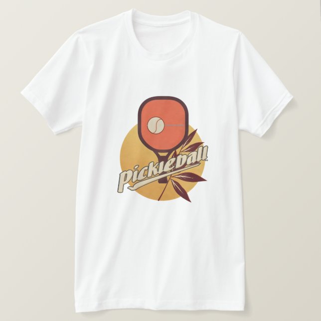 Camiseta Gráfica Ousada de Pickleball | Tipografia (Frente do Design)