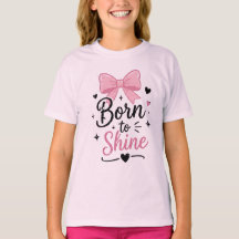 Camiseta Gráfica para Meninas Adolescentes Born to