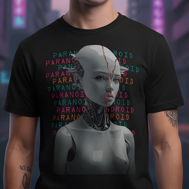 Camiseta Gráfica Paranoid Android (Criador carregado)