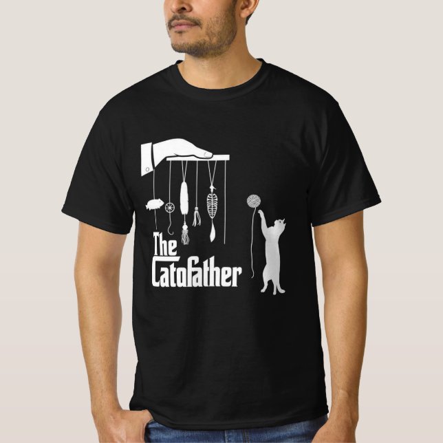 Camiseta Gráfica Paródia do Gato da Máfia Engraçad (Frente)