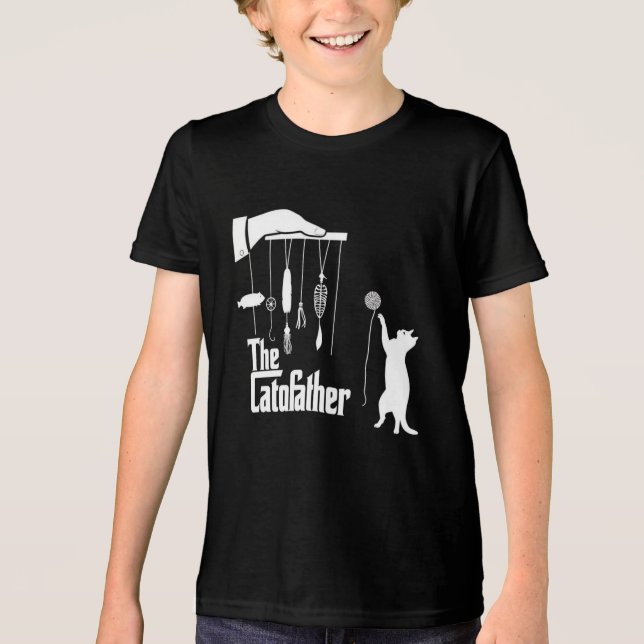 Camiseta Gráfica Paródia do Gato da Máfia Engraçad (Frente)