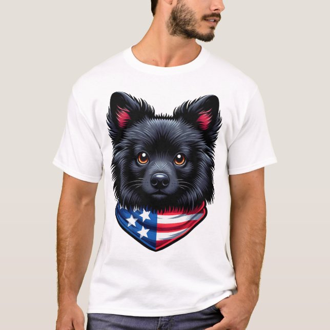 Camiseta Gráfica Patriot Pup (Frente)