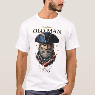 Camiseta Gráfica Patriótica Americana de 1776