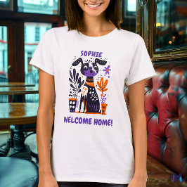 Camiseta Gráfica Personalizada Bem-Vindo em Casa p