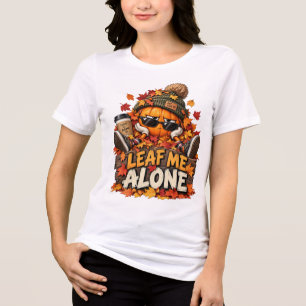 Camiseta Gráfica Personalizada de Abóbora de Outono, Me Dei