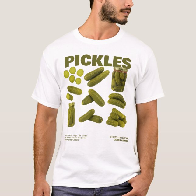 Camiseta Gráfica PICKLES - Engraçado e Crunchy (Frente)