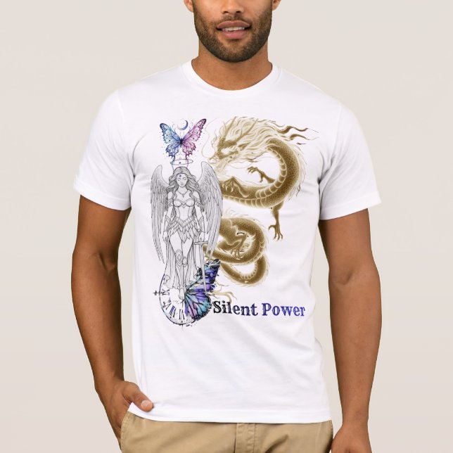 Camiseta Gráfica Poder Silencioso (Frente)