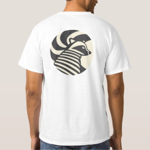 Camiseta Gráfica Raccoon Minimalista   Animal mode