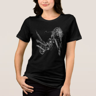 Camiseta Gráfica Rainha Motoqueira Feroz