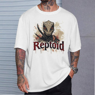 Camiseta gráfica Reptoid Alien Teoria da Conspiraç