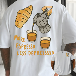 Camiseta Gráfica Retro Barista – Design de Viciado