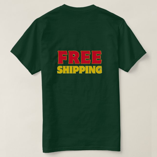 Camiseta Gráfica Retro Negrito com Frete Grátis (Verso do Design)