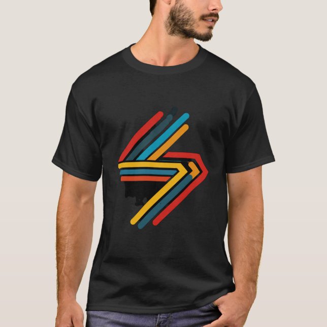 Camiseta Gráfica Retro Thunderbolt (Frente)