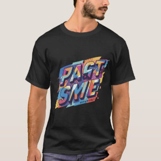 Camiseta Gráfica Retroativa Negosa com Texto de Es