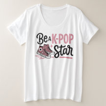 Camiseta Gráfica Seja uma Estrela do K-POP