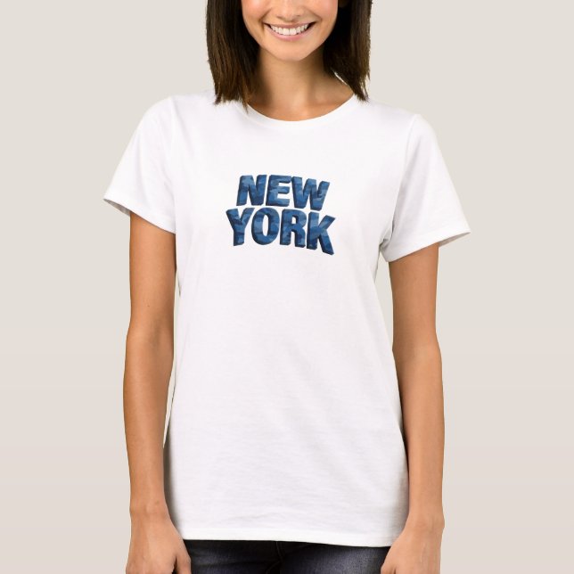 Camiseta Gráfica Sharp Blue NEW YORK (Frente)
