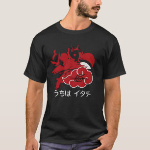 Camiseta Gráfica Silhueta de Ninja Anime