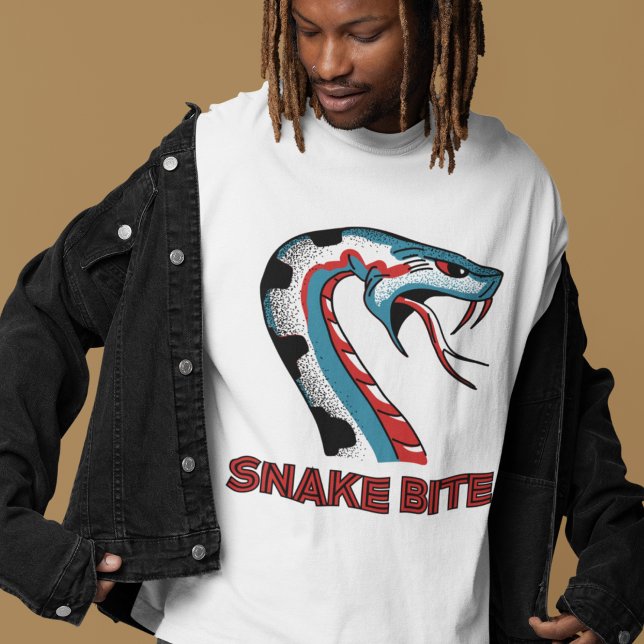 Camiseta Gráfica Snake Bite Masculina (Criador carregado)