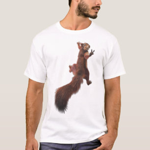 Camiseta Gráfica Squirrel animal peace sign - Impr