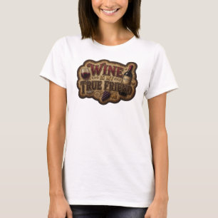 Camiseta Gráfica Statement Gold O VINHO É MEU VERD