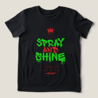Camiseta Gráfica Streetwear Spray And Shine
