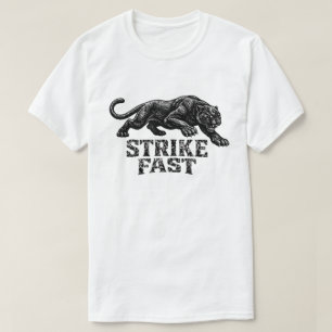 Camiseta Gráfica “Strike Fast” Panther – Feroz