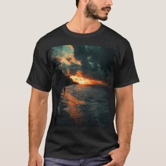 Camiseta Gráfica Sunset Solitude — Horizonte Quent