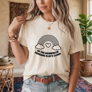 Camiseta Gráfica SVG de Arco-íris para Decoração d