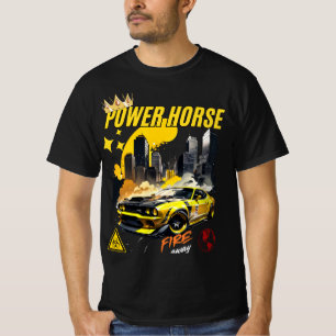 Camiseta Gráfica T-Shirt Do Carro De Cavalo De Pot